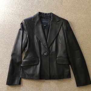 Banana Republic Black Leather Jacket size 6